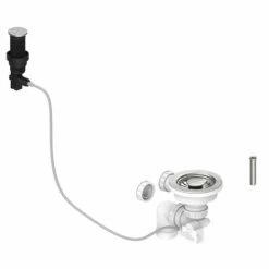 Thomas Denby Presto Automatic Waste Kit (Harmony XW) - Stainless Steel - WP12SS