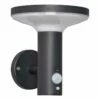 Forum Lighting Claire LED Solar Wall Light With PIR Sensor - Black - ZN-42049