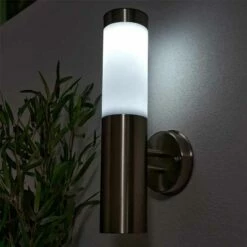 Forum Lighting Creswell LED Solar Wall Light - Stainless Steel - ZN-42043